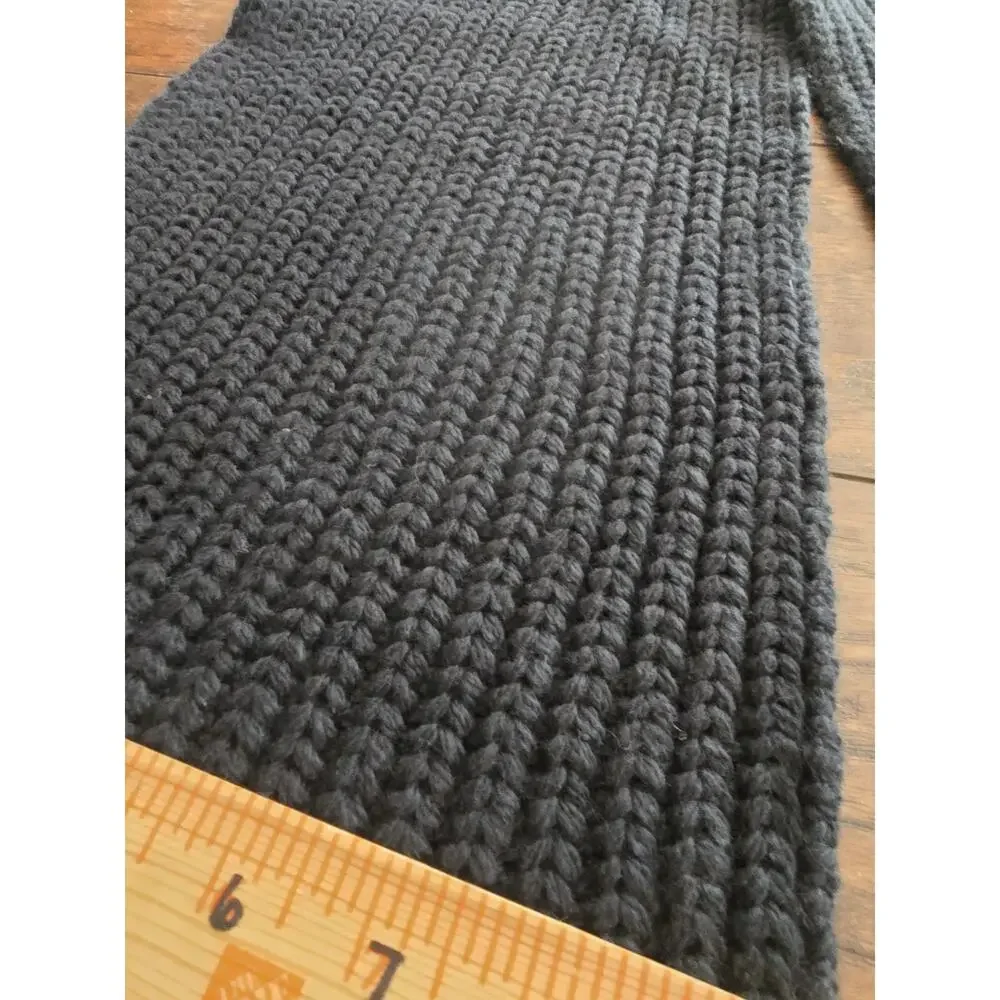 Abercrombie & Fitch knit scarf Navy Blue Moose NWT